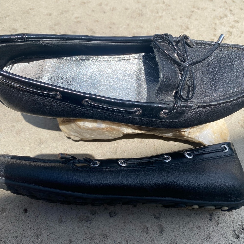 Sperry Black Leather Loafers women’s 6.5 - Picture 5 of 9